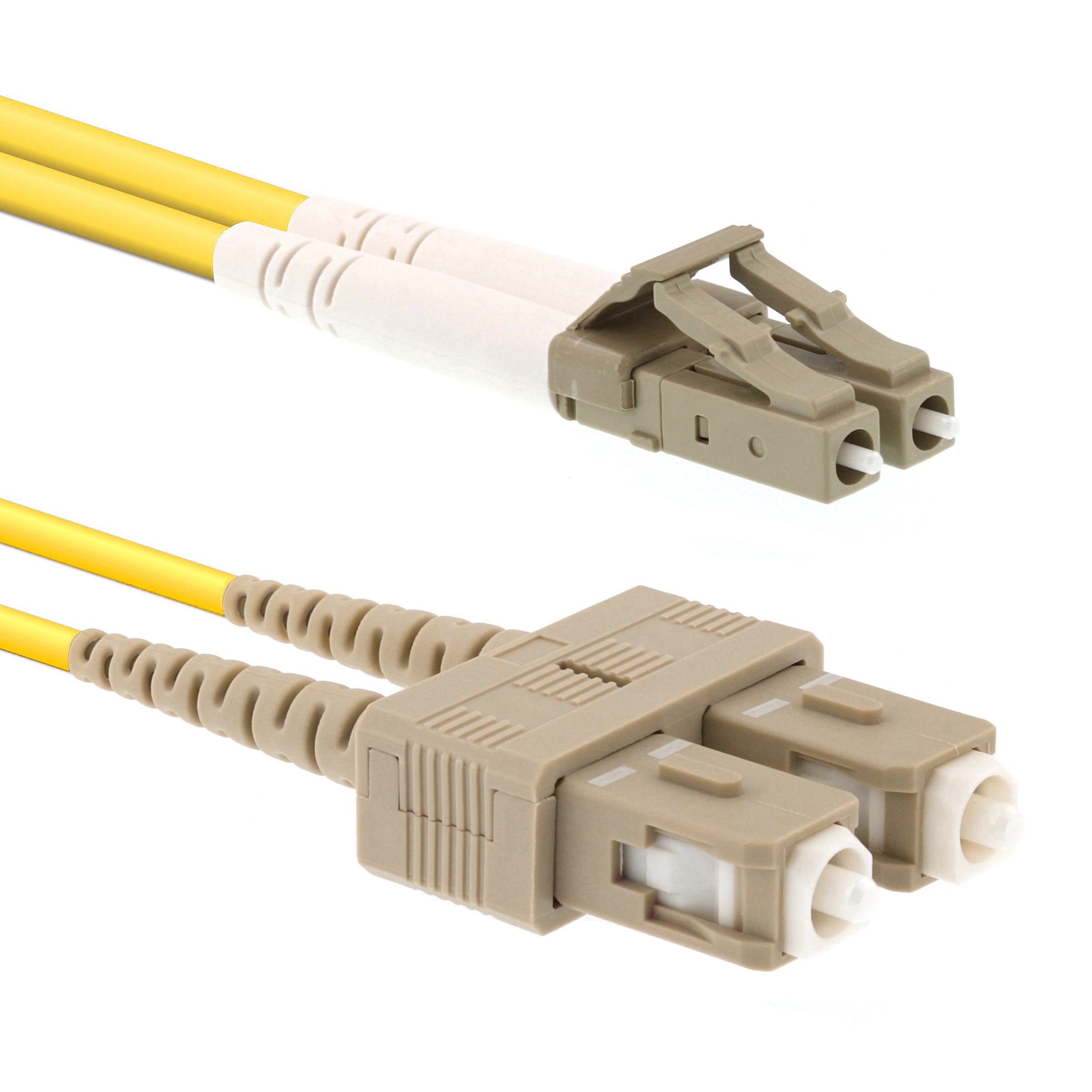 CCD LC-SC Multimode OM4 Duplex Fibre Optic Patch Cable