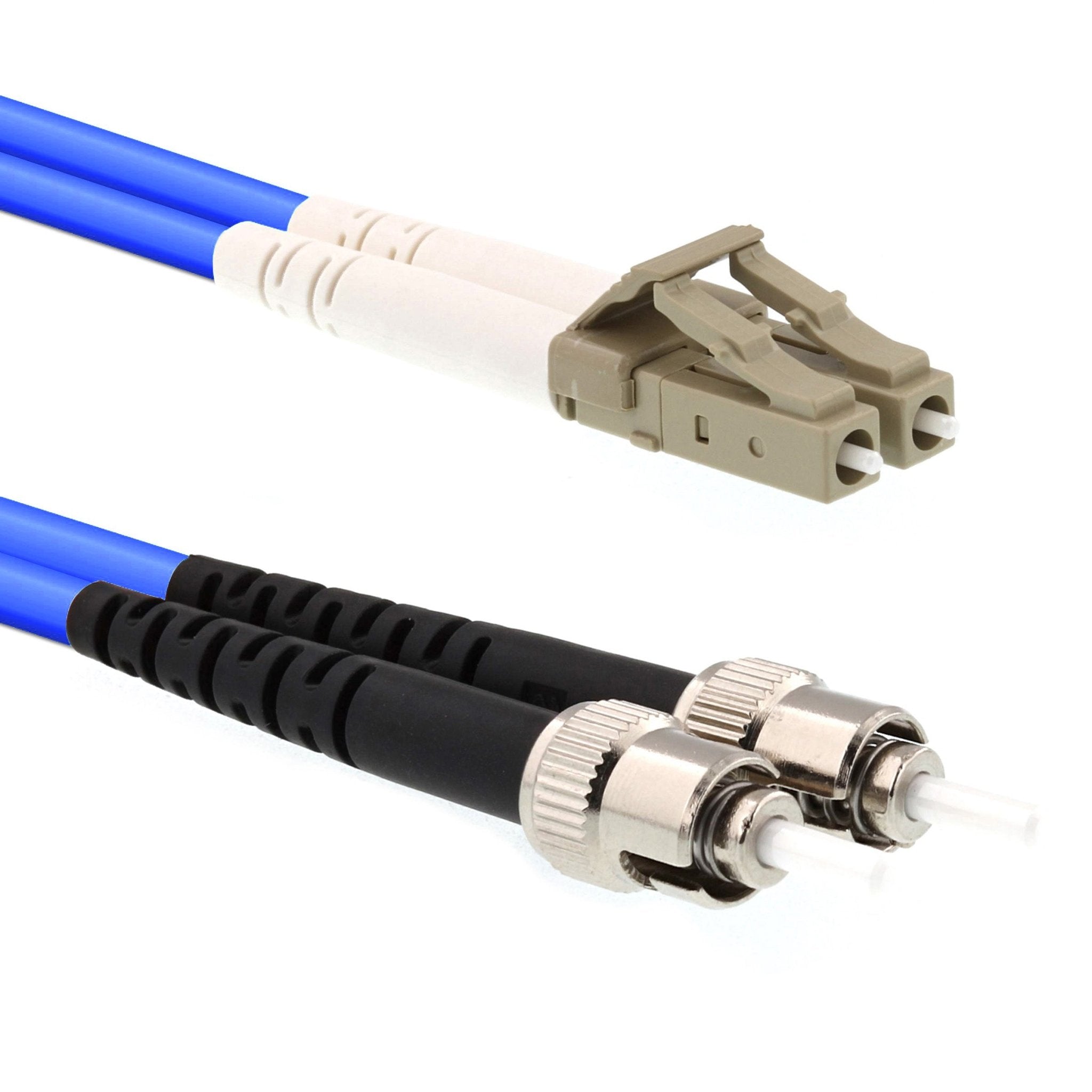 CCD LC - ST Singlemode OS2 Duplex Fibre Optic Patch Cable - CCD Networking