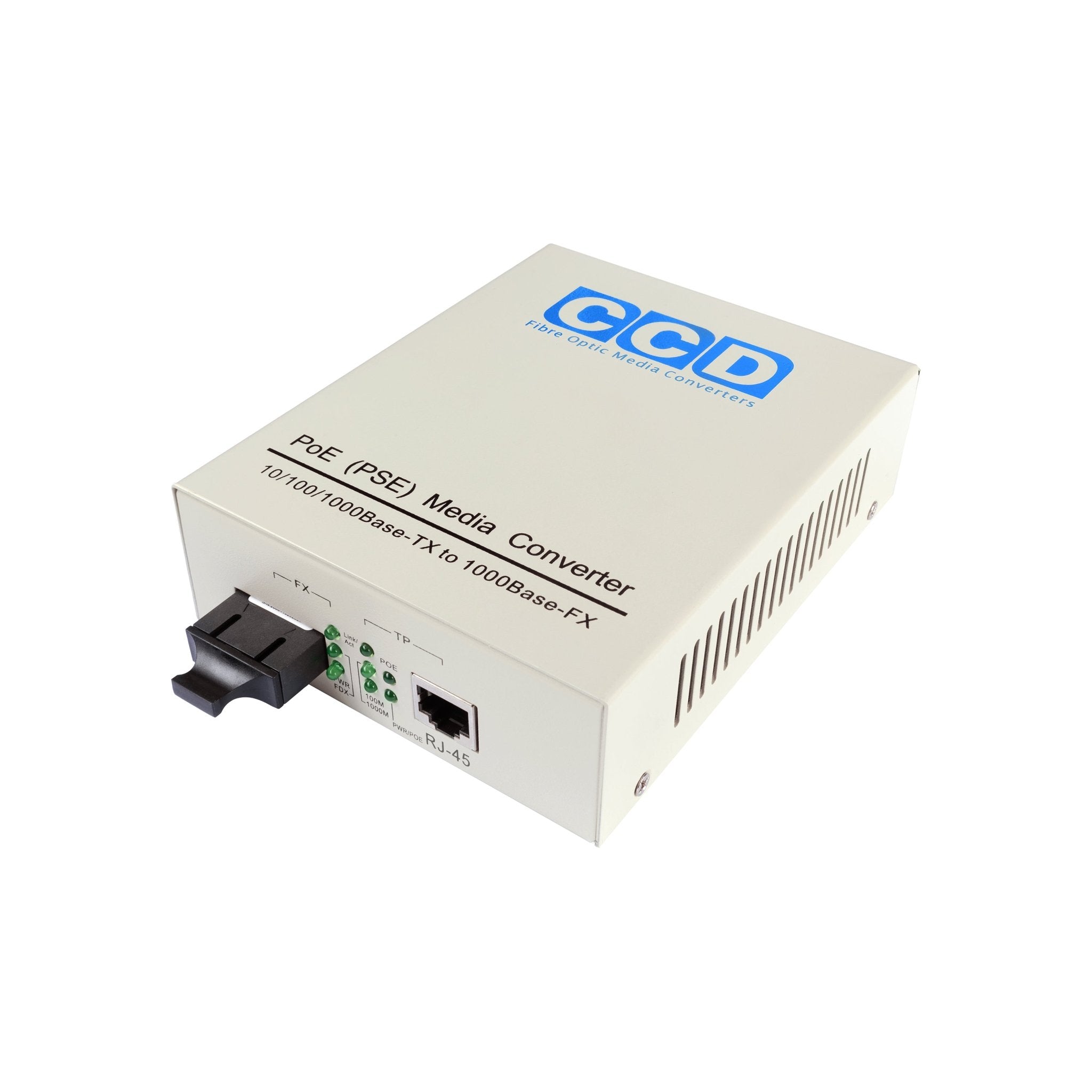 CCD - POE - 4100 Fibre Optic Gigabit Media Converter - CCD Networking
