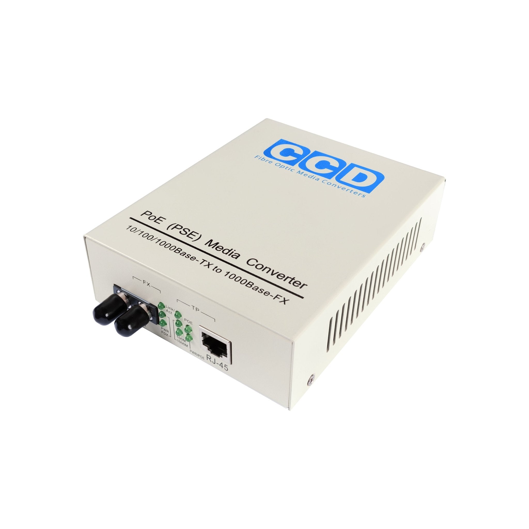 CCD - POE - 4100 Fibre Optic Gigabit Media Converter - CCD Networking