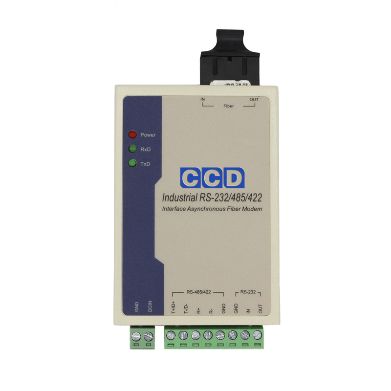 CCD - Serial RS - 232/485/422 Terminal Block (Phoenix) Fibre Optic Media Converter - CCD Networking