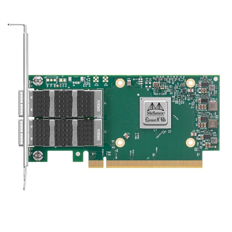 NVIDIA Mellanox ConnectX - 6 Dx Dual - Port QSFP56 PCIe4.0 x16 Network Interface Card (MCX623106AN - CDAT) - CCD Networking