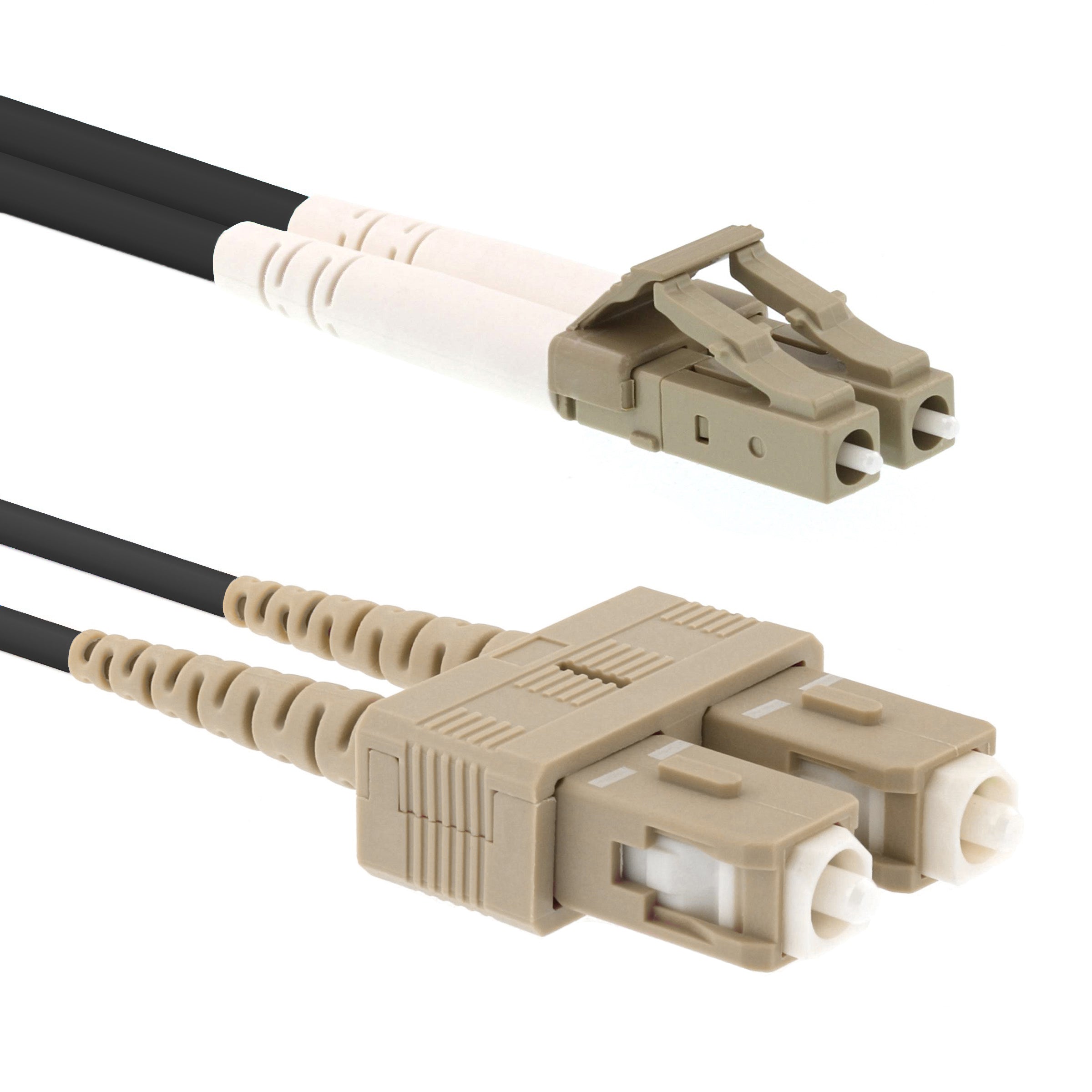 CCD LC-SC Multimode OM3 Duplex Fibre Optic Patch Cable