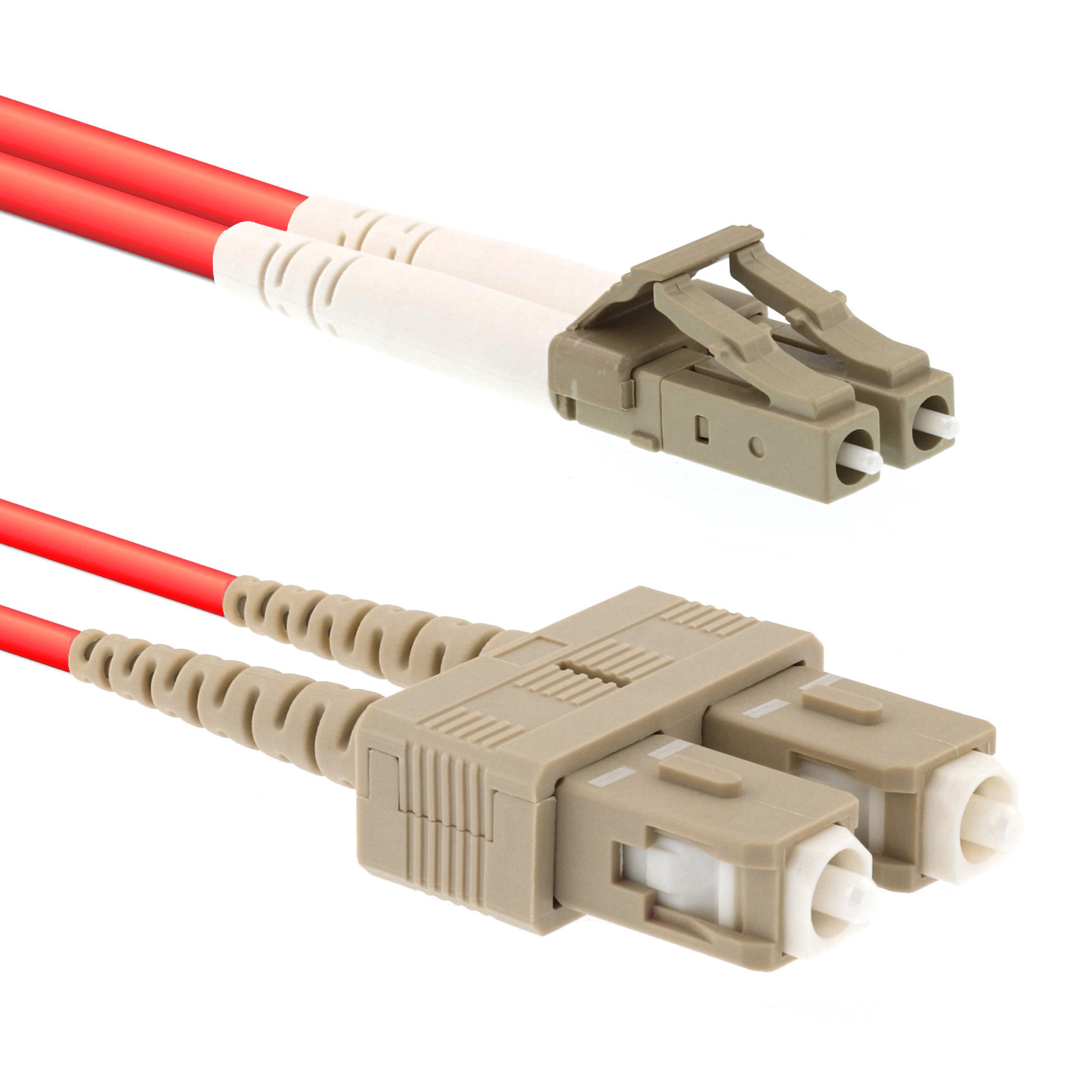 CCD LC-SC Singlemode OS2 Duplex Fibre Optic Patch Cable