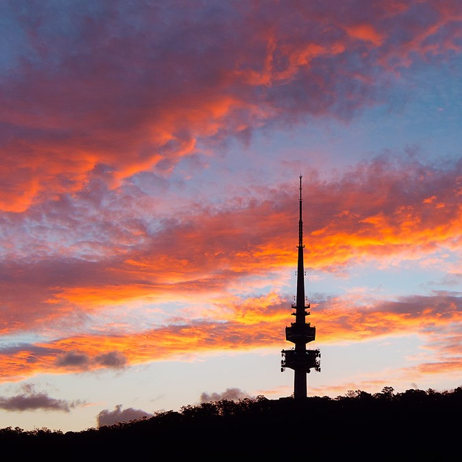 Telstra-Tower-Sunset