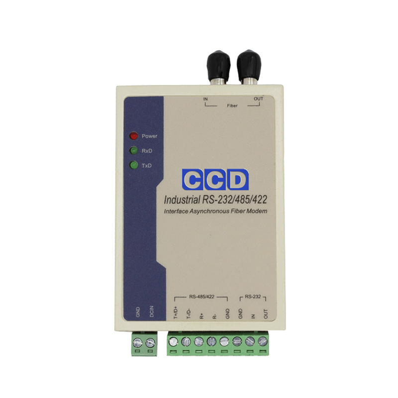 CCD - Serial RS - 232/485/422 Terminal Block (Phoenix) Fibre Optic Media Converter - CCD Networking